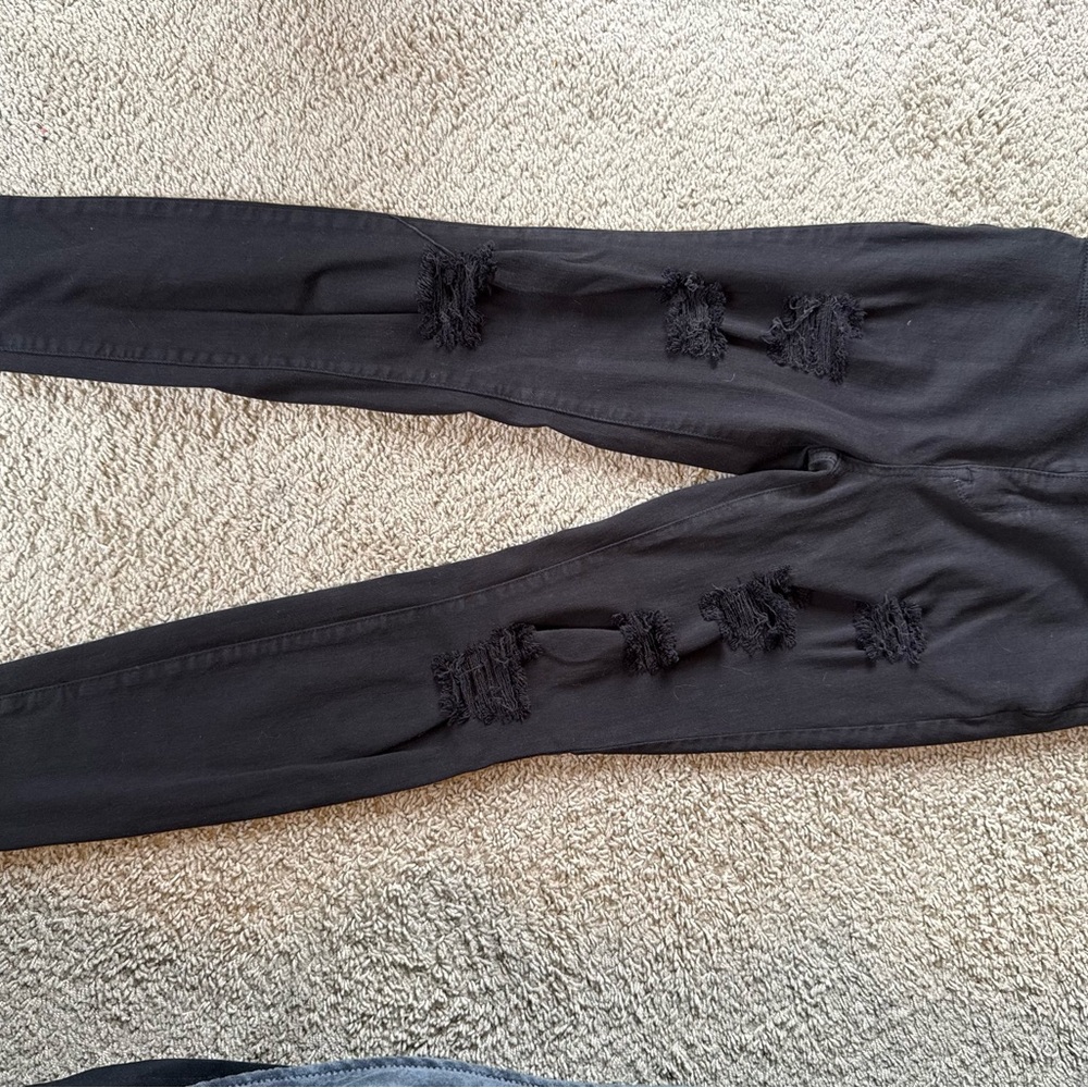 PacSun Black Distressed Skinny Jeans